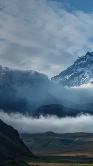 Туман в горах Камчатки